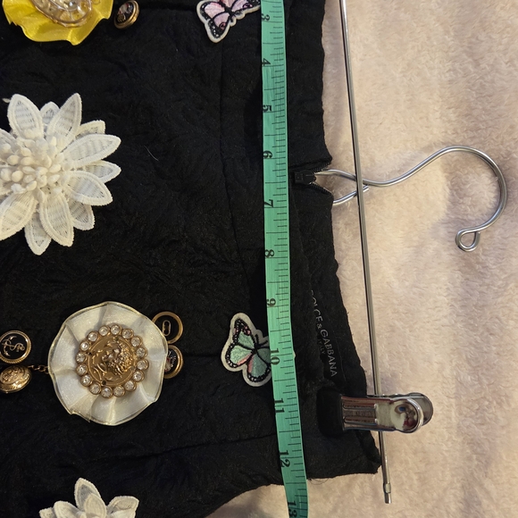 Dolce & Gabbana Black Embellished Skirt - Picture 10 of 13